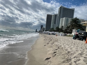 On the beach