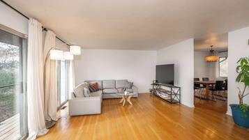 Una televisión, una oficina