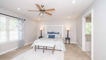 4 dormitorios, escritorio, wifi y ropa de cama