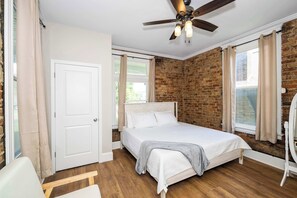 4 bedrooms, iron/ironing board, travel cot, WiFi