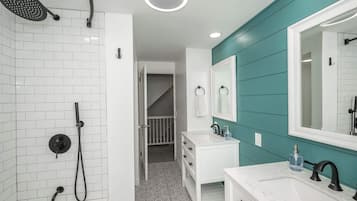 Shower, hair dryer