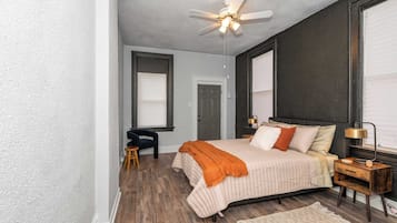 2 habitaciones, tabla de planchar con plancha, wifi y ropa de cama