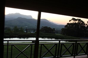 Front of property – evening/night - MontMartre Chalets (Franschhoek)