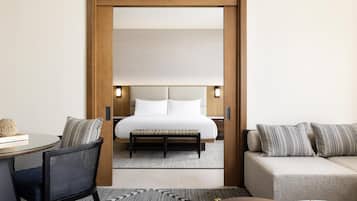 Suite Luxe, 1 chambre | Coin séjour | TV connectée de 40 pouces avec chaßnes par cùble, Netflix, Hulu