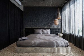 Deluxe-Villa, Balkon | 3 Schlafzimmer, hochwertige Bettwaren, Betten mit Memory-Foam-Matratzen