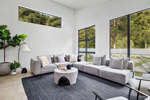 Televisor intel·ligent, llar de foc i llibres 