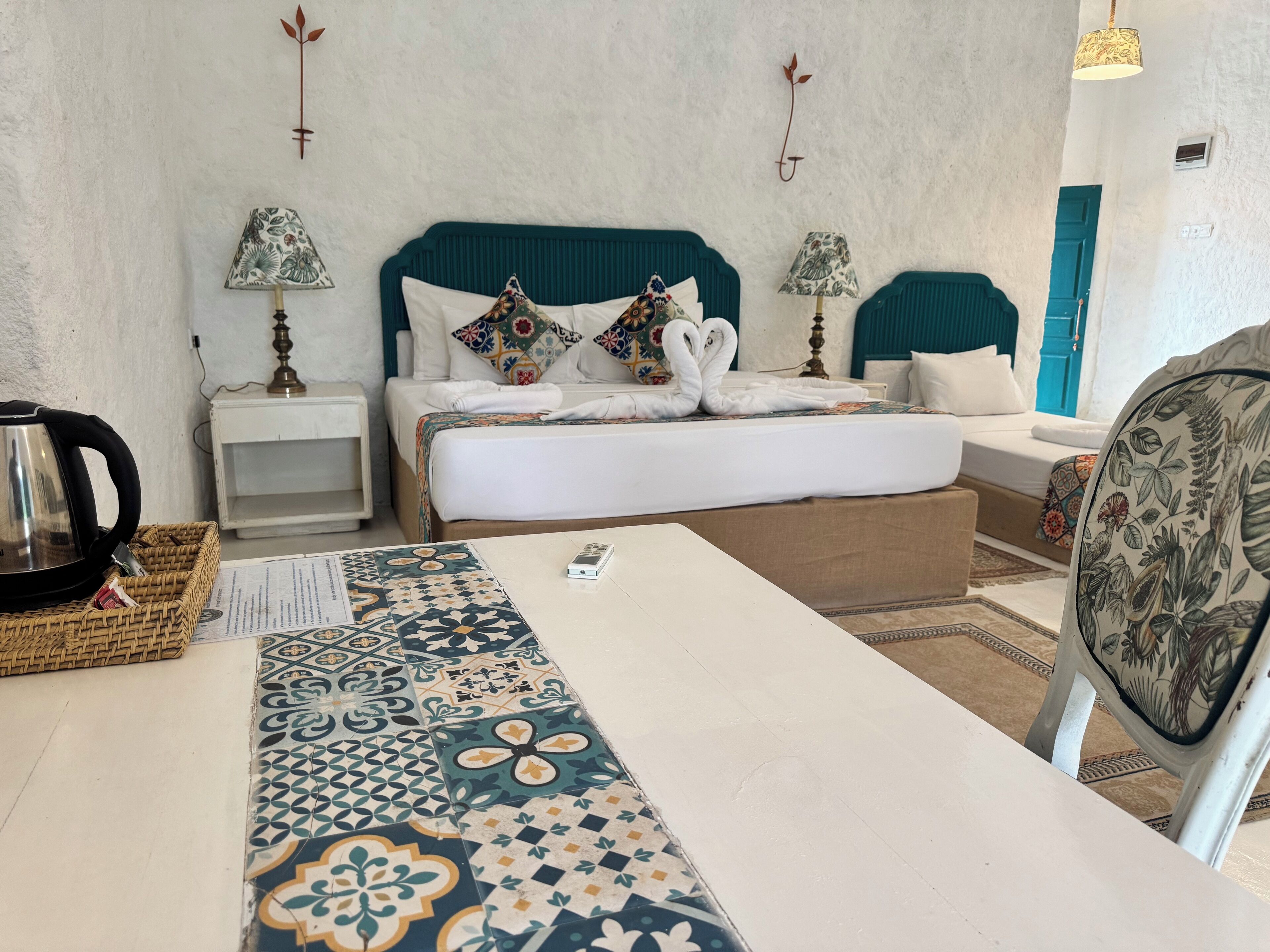 1 bedroom, laptop workspace, iron/ironing board