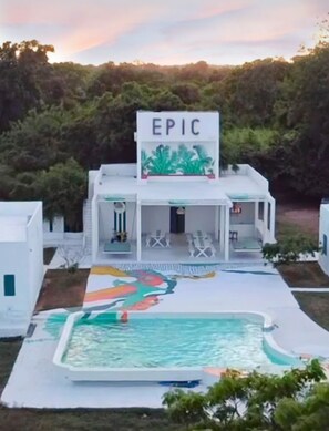 Uitzicht vanaf balkon