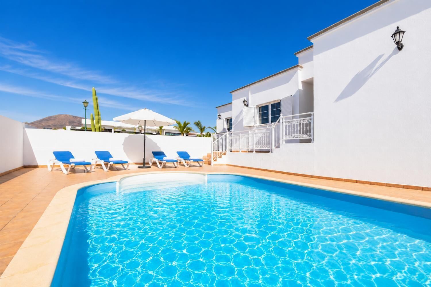 A heated pool