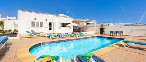 A heated pool