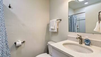 Towels, soap, shampoo
