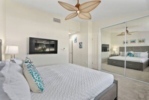2 bedrooms, iron/ironing board, travel cot, WiFi