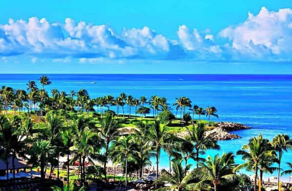 Sun loungers, beach towels