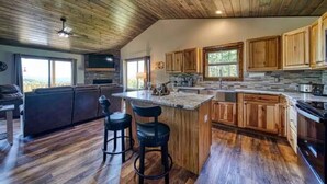 Private kitchen - "Her Endless Views" cabin has incredible mountain views, hot tub, and firepit (Murphy)