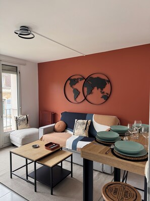 Living area - Premium apartment 5 mns from orly airport (Athis-Mons)