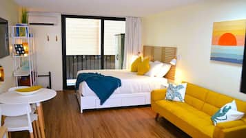1 habitación, tabla de planchar con plancha, wifi gratis y ropa de cama
