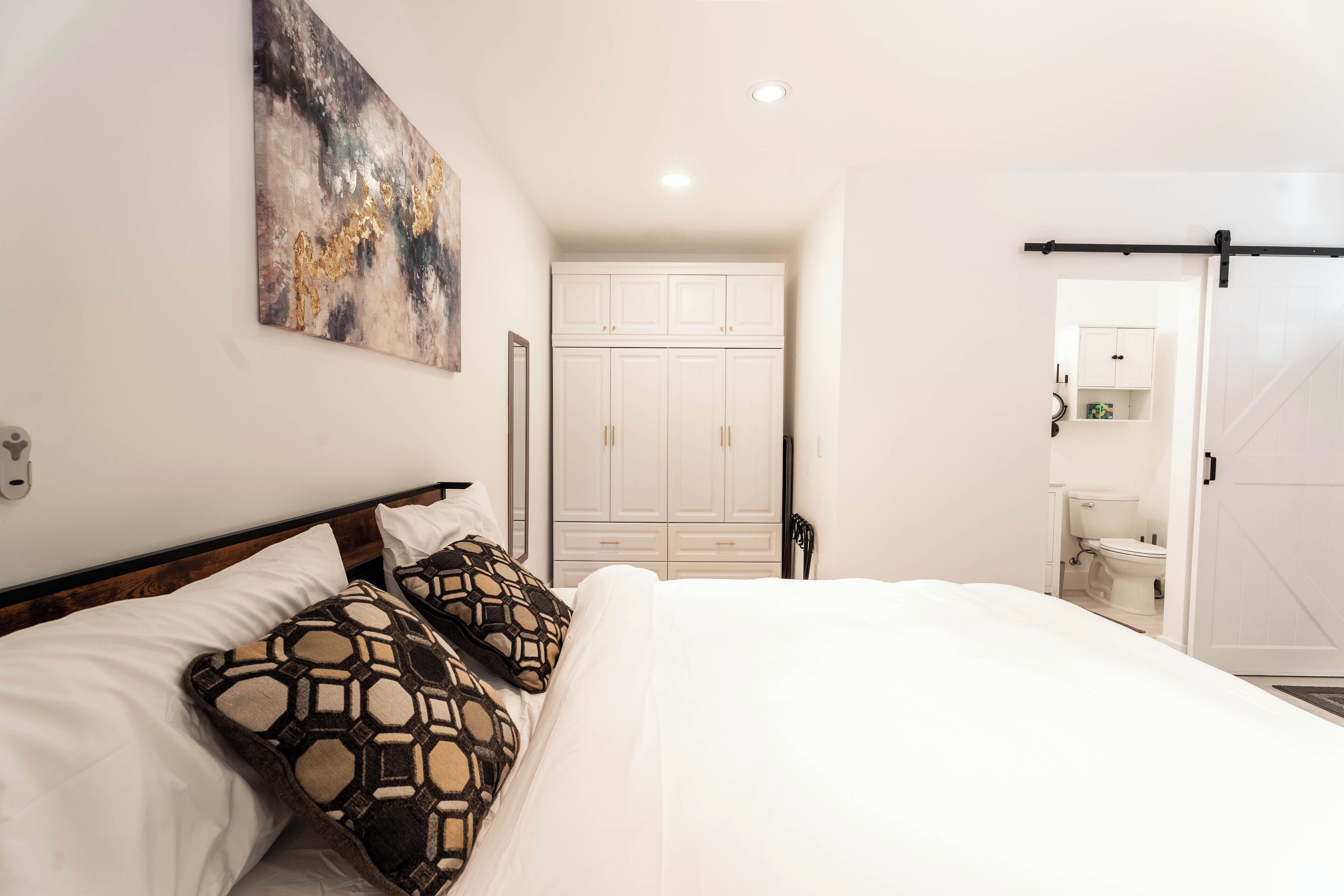 1 室のベッドルーム、アイロン / アイロン台、WiFi、ベッドシーツ