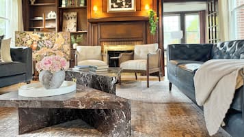 Luxury House, Garden View | Living area | Flat-screen TV