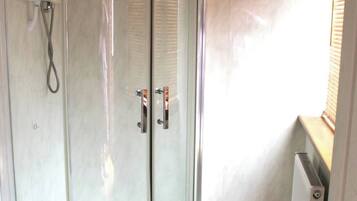 Shower, soap, shampoo