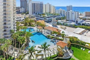 Indoor pool, a heated pool - `Panoramic Retreat` by Inn Paradise (Surfers Paradise)