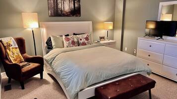 2 chambres, fer et planche à repasser, Wi-Fi, draps fournis