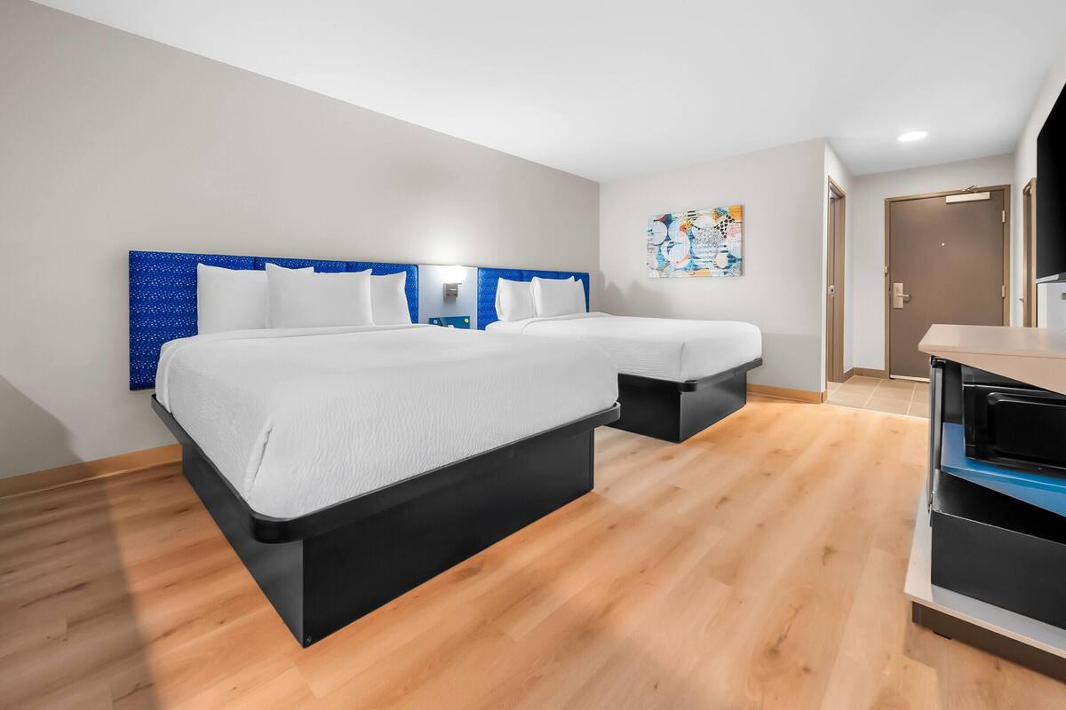 Roupas de cama premium, camas com colchões pillow-top