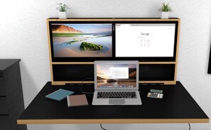 Centro de negocios en la habitación