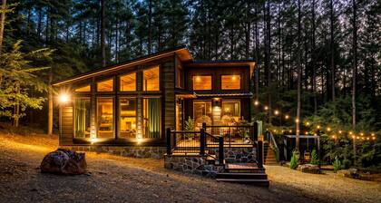 Luxe Spa Cabin: Sauna/Hot tub/Cold Plunge, EV
