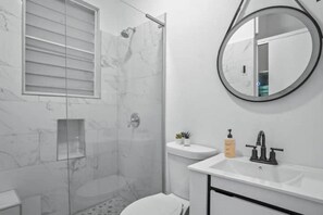 Towels, soap, toilet paper