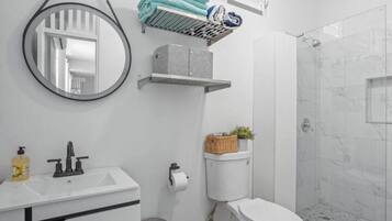 Towels, soap, toilet paper