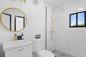 Towels, soap, toilet paper