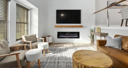Picture perfect modern farmhouse getaway on enchanting 7 acres in Holt