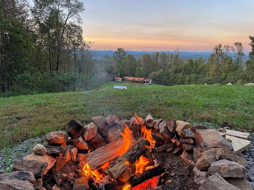 Mountaintop Glamping Tent at Growing Faith Farms