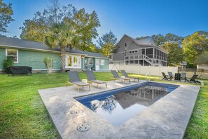 Pool - Christmas & New Year's Sale! 3BR Marsh & River view home with private pool (Hanahan)