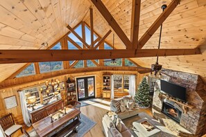 Fireplace, DVD player