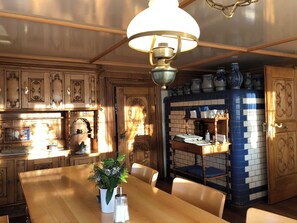 Café da manhã, almoço e jantar