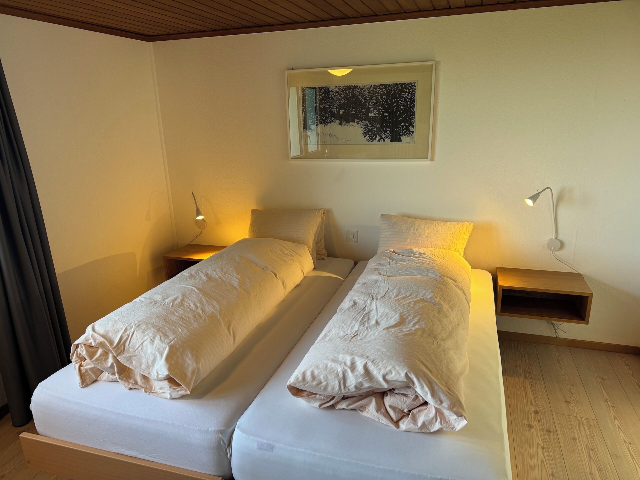 Standard-Doppelzimmer, Hügelblick | Daunenbettdecken, Schreibtisch, laptopgeeigneter Arbeitsplatz