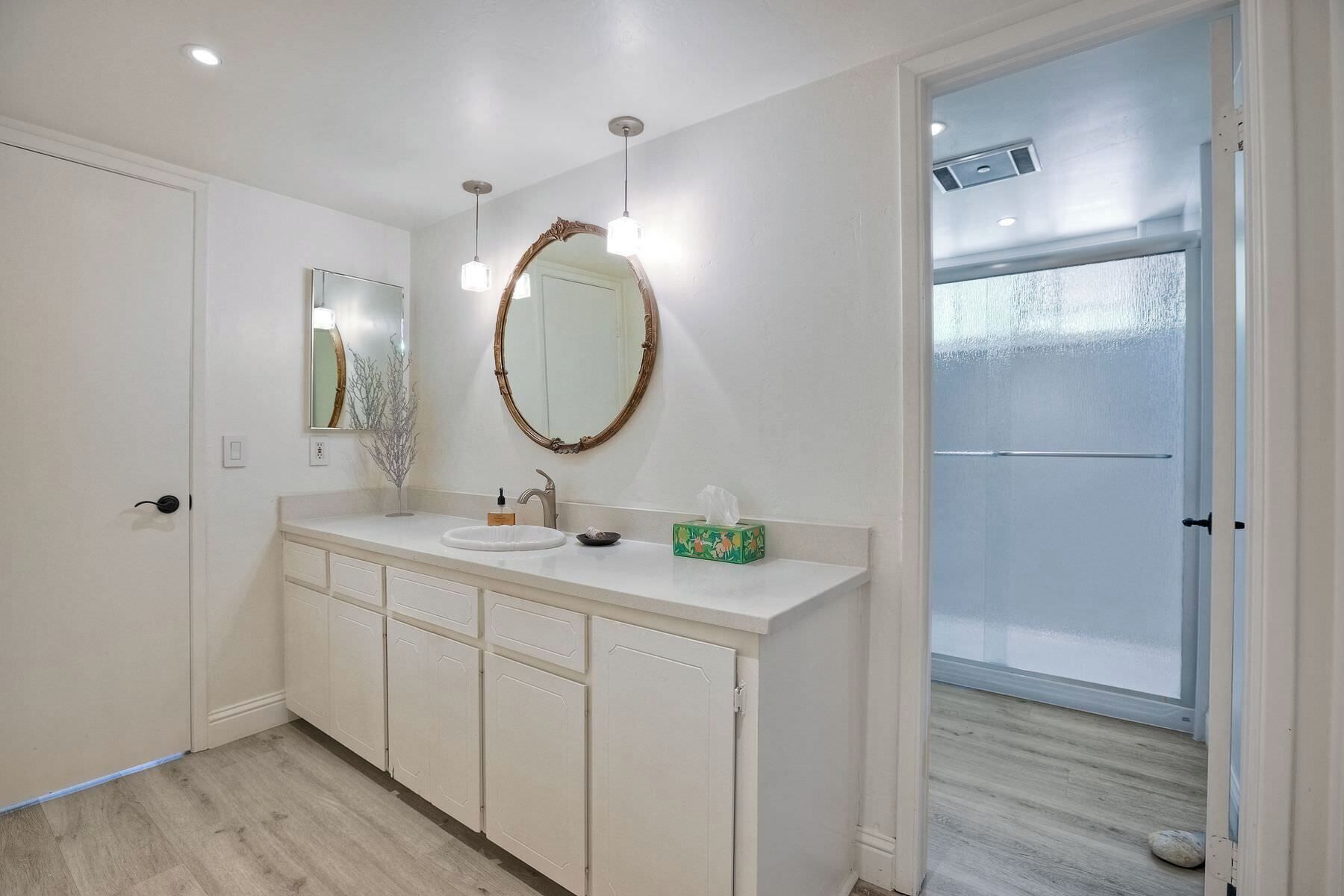 Bathroom #1 with Shower Jack and Jill to Bedrooms 1 and 2