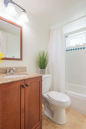 Shower, hair dryer, towels, shampoo - Family Retreat - Pet Friendly | Beach | Legoland (Oceanside)