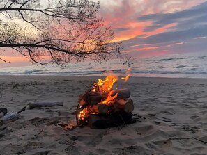 On the beach