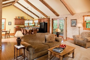 TV, fireplace, stereo