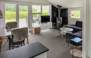 TV connectée, cheminée