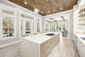 Fridge, microwave, oven, stovetop - "Watercolor Brushtrokes" Heated Private Pool/Golf Cart/ Walk to Camp Pool/Bikes (Santa Rosa Beach)