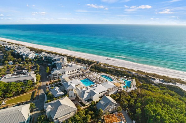 Exterior - "Watercolor Brushtrokes" Heated Private Pool/Golf Cart/ Walk to Camp Pool/Bikes (Santa Rosa Beach)