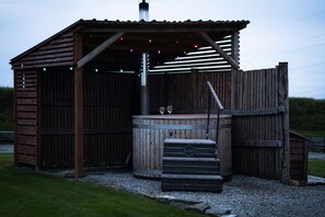 Utendørs boblebad
