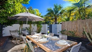 Townhome, Patio, Garden View | Terrace/patio - Noosa Parade Townhouse w Terrace (Noosa Heads)