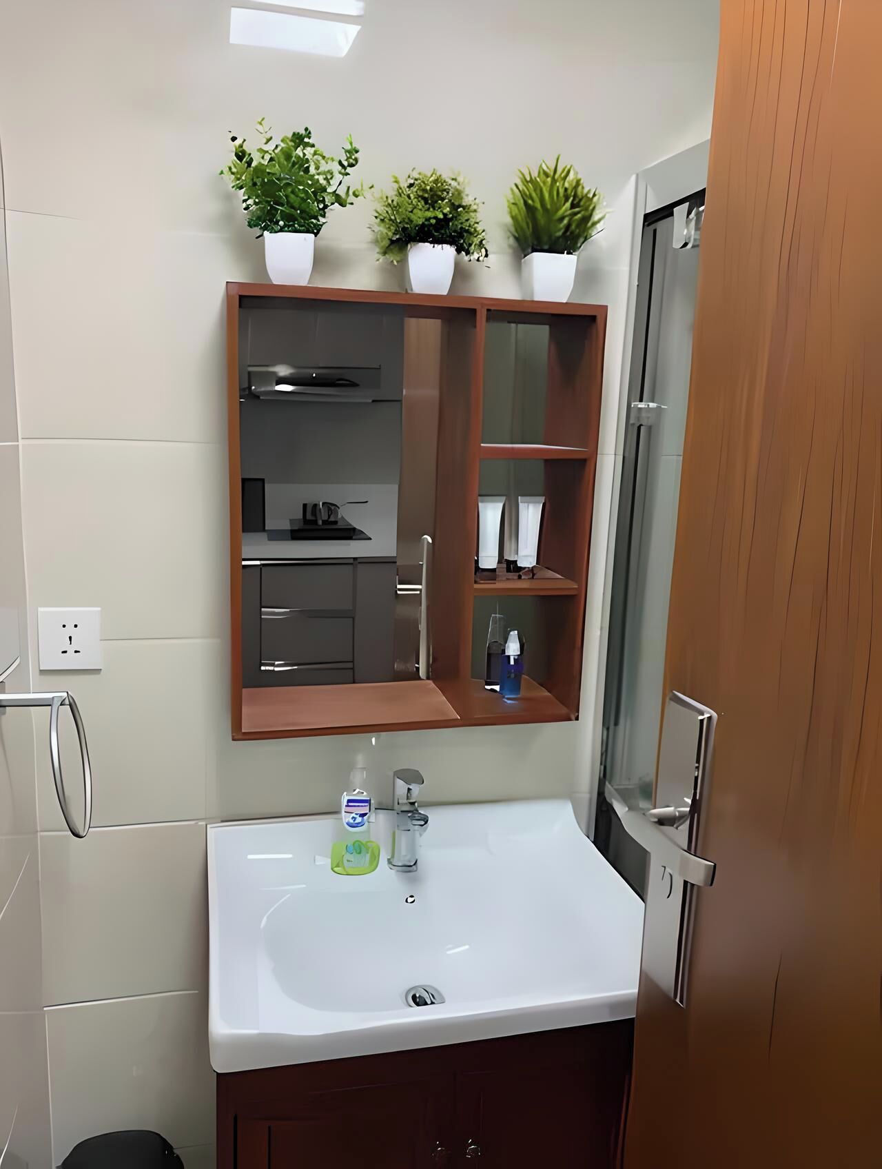 淋浴设施、坐浴桶、毛巾、卫生纸