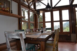 Dining - MoiraEcolodge - El Roble Cabin. Relax and rest in our space (Córdoba)