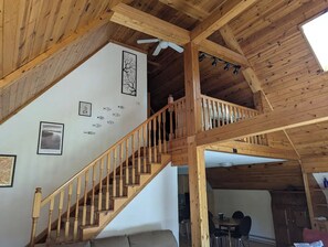 Interior - A-frame home on Trout Stream (Stoddard)