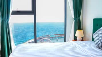 Panoramic Apartment, Balcony, Beach View | 2 bedrooms, premium bedding, memory-foam beds, individually decorated